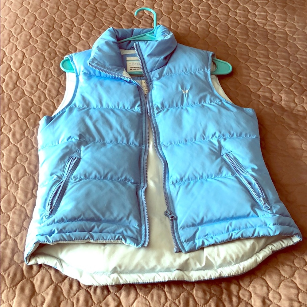 Light blue puffer vest